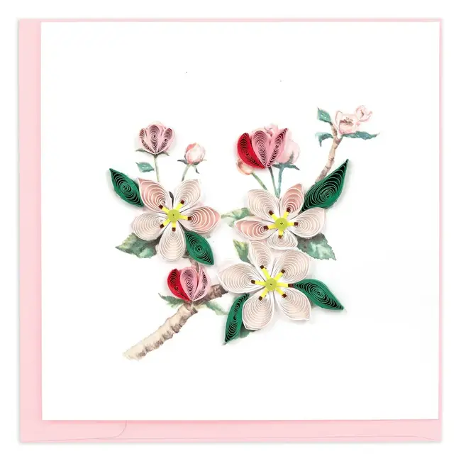 Quilled Card -  Apple Blossom