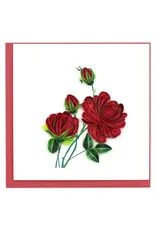 Vietnam Quilled Red Roses Card