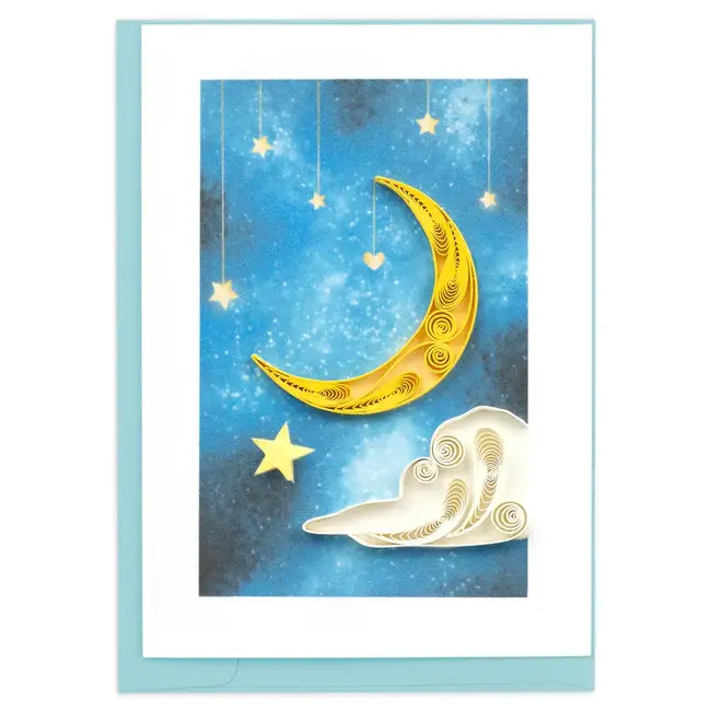 Mini Quilled Card - Moon & Stars