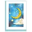 Vietnam Quilling Card Mini - Moon & Stars