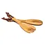 Kenya Wood Serving Set - Giraffe Design