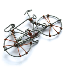Kenya Recycled Wire Bicycle Pin