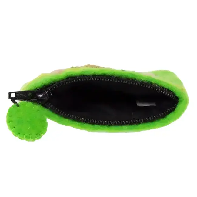 Monkey Felt Coin Zipper Pouch