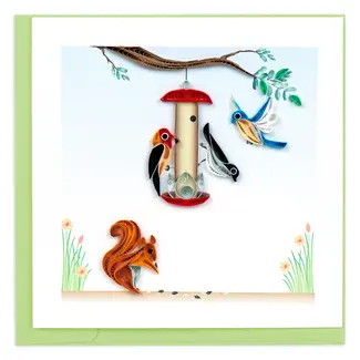 Vietnam Quilled Card - Bird Feeder