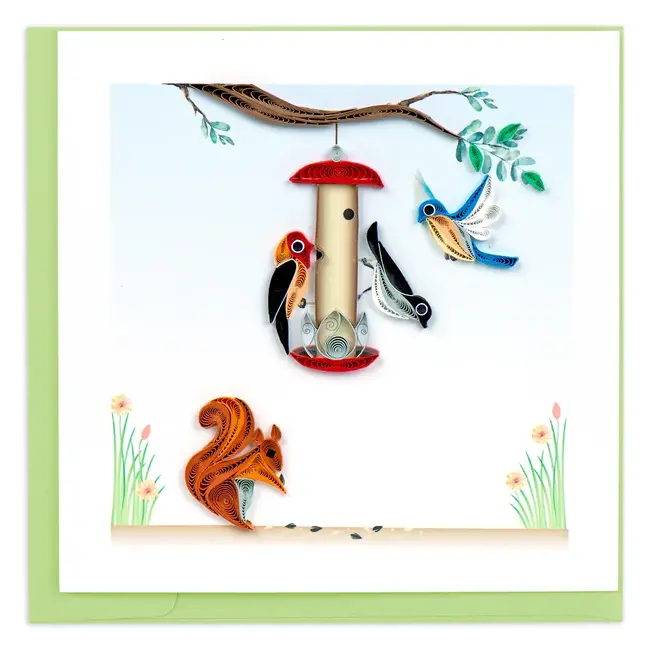 Quilled Card - Bird Feeder