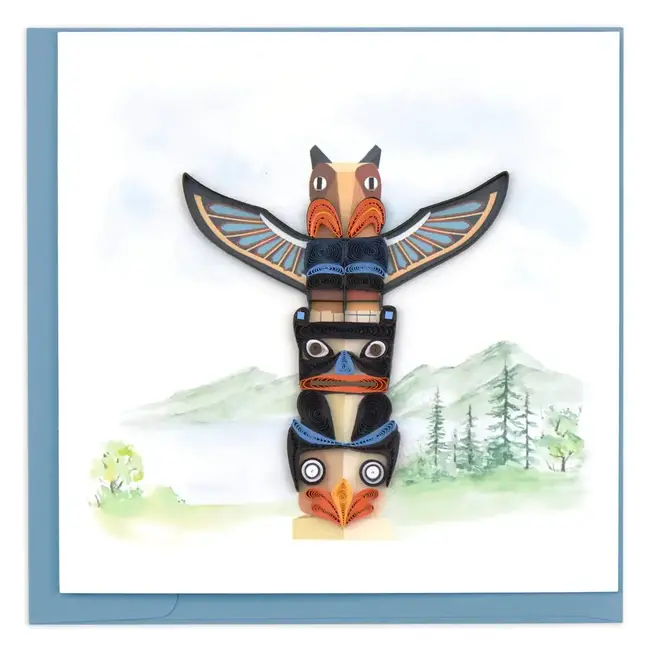 Quilled Totem Pole Card