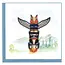 Vietnam Quilled Totem Pole Card