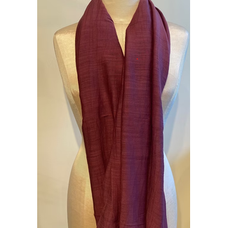 Vietnam Hanoi Scarf - Burgundy