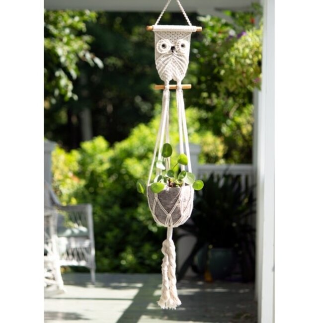 Owl Macrame Plant Hanger