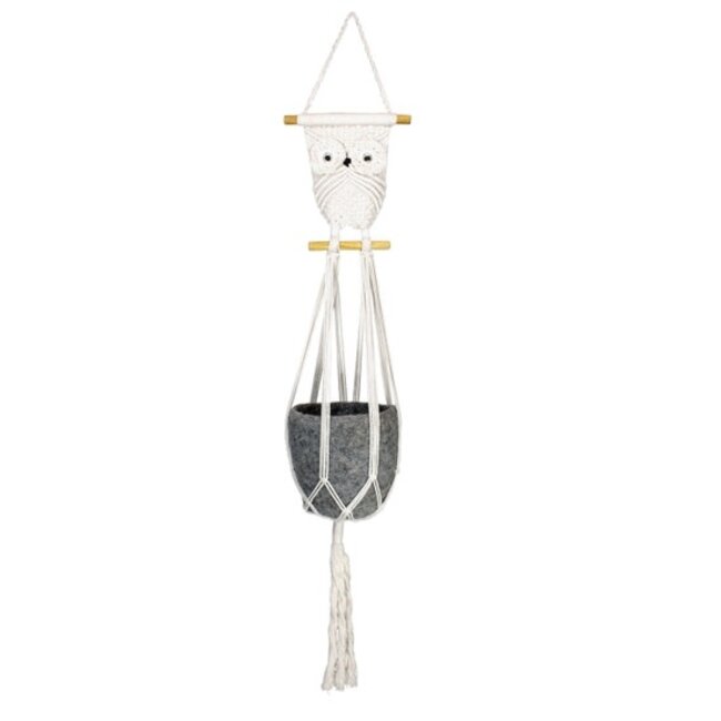 Owl Macrame Plant Hanger