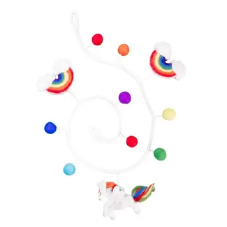 Nepal Rainbow Unicorn Felt Garland