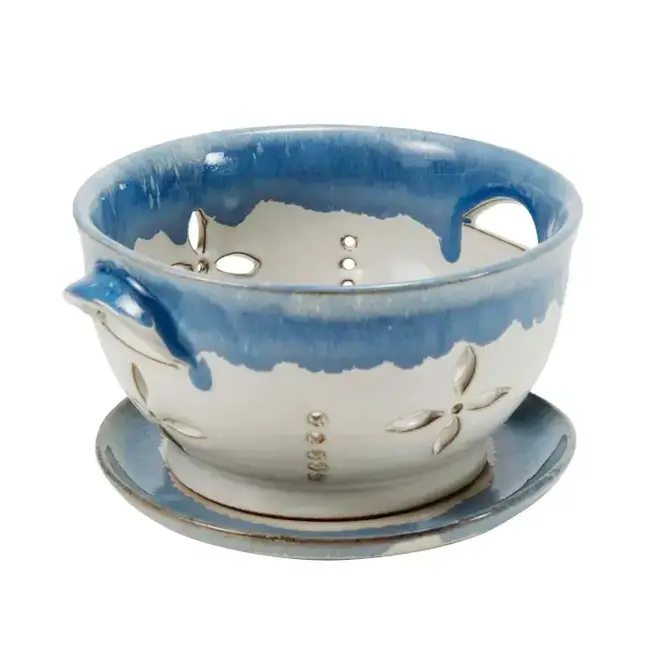 Blue & White Berry Colander