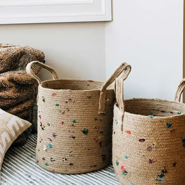 Bright Bits Jute Basket
