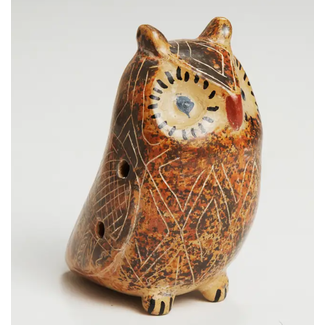 Nicaragua Folk Art Owl Ocarina