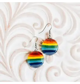 Chile Glass Rainbow Earrings