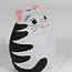 Gray Cat Eyeglass Holder