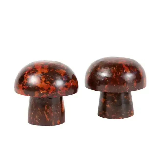 Gorara Stone Mushroom Salt & Pepper Shakers