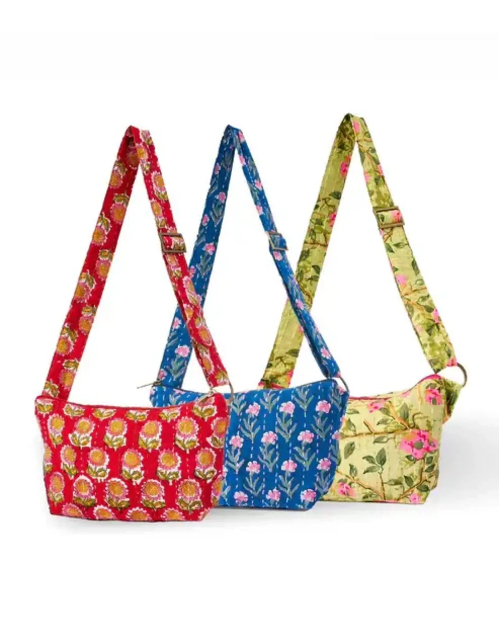 India Kantha Crossbody Sling Bag