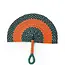 Elephant Grass Half-Moon Hand Fan