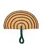 Elephant Grass Half-Moon Hand Fan