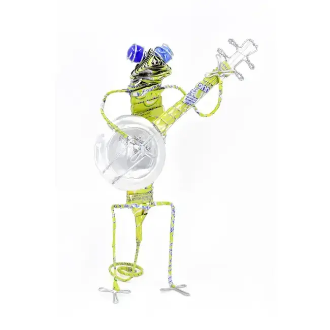 Groovy Gecko Band Banjo Sculpture