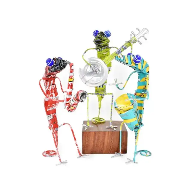 Groovy Gecko Band Banjo Sculpture