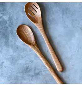 Kenya Olive Wood Slatted Salad Servers