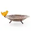 Zimbabwe Recycled Metal & Stone Bird Bath