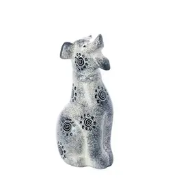 Kenya Soapstone Happy Dog Sculpture