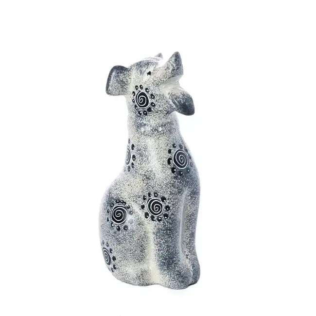 Soapstone Happy Dog Sculpture