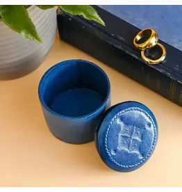 Burkina Faso Stamped Leather Ring Box