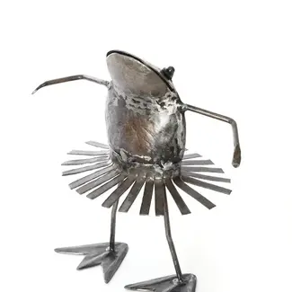 Kenya Metal Dancing Frog Sculpture