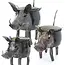 Recycled Metal Warthog Planter
