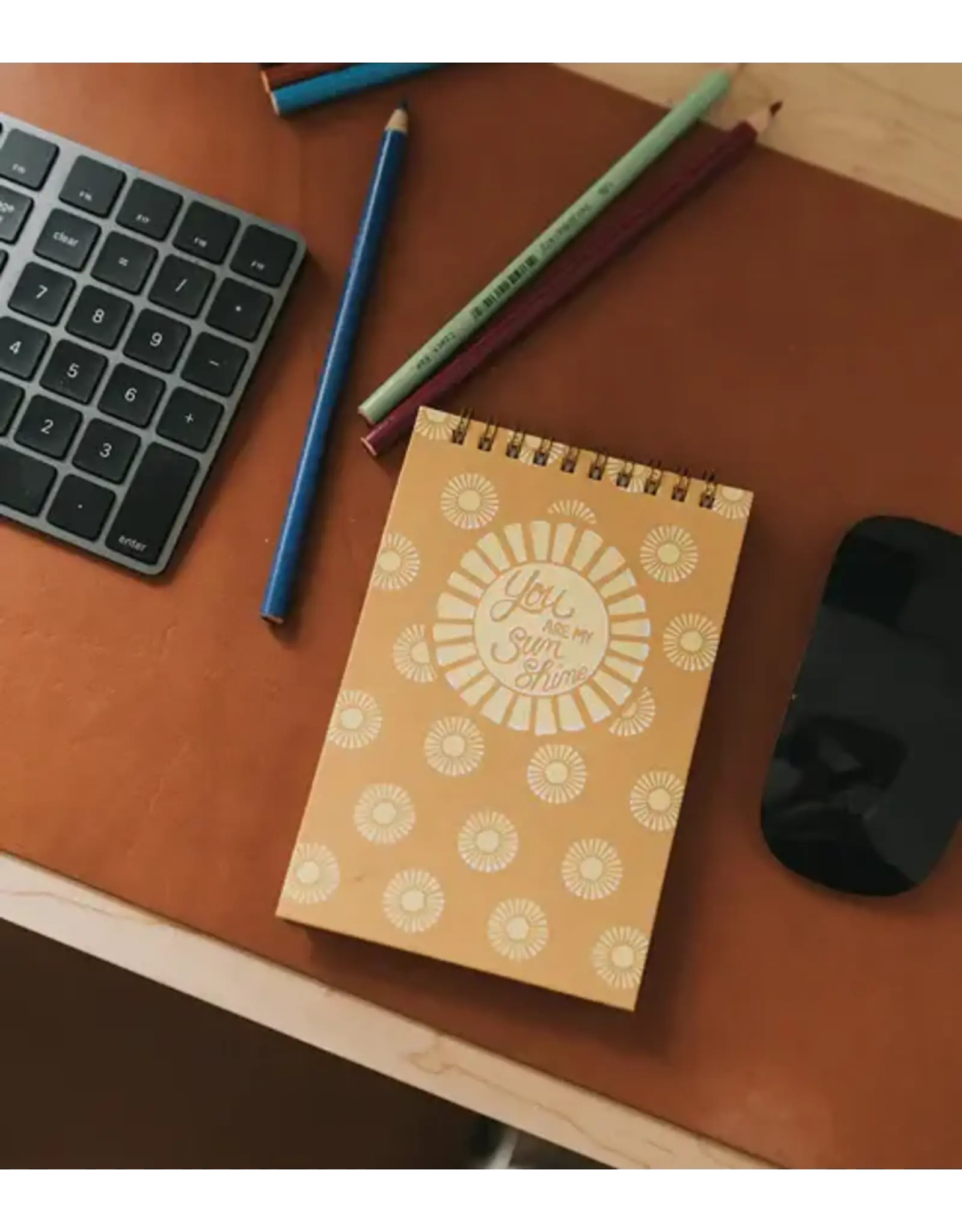 India Anju Sunshine 4x6 Spiral Notebook