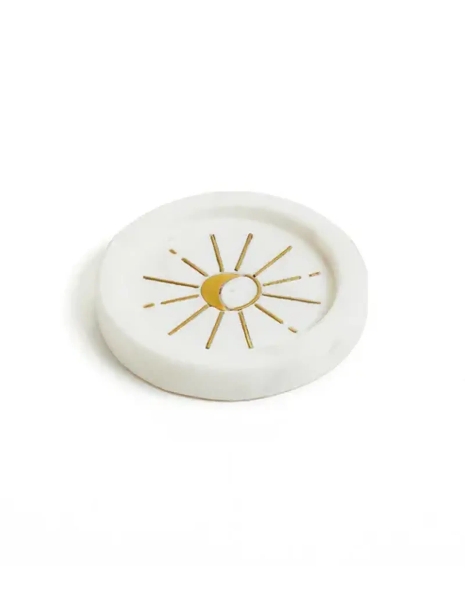 India Indukala Round Moon Incense Holder