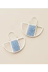 India Rajiyah Beaded Fan Earrings