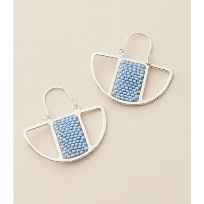 Rajiyah Beaded Fan Earrings