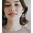 Rajiyah Beaded Fan Earrings