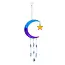 Indonesia Recycled Glass Suncatcher - Moon w/ Star