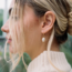 Adhya Pearl & Oval Stud Earrings
