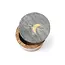 Indukala Moon Phase Round Keepsake Box - Black Marble