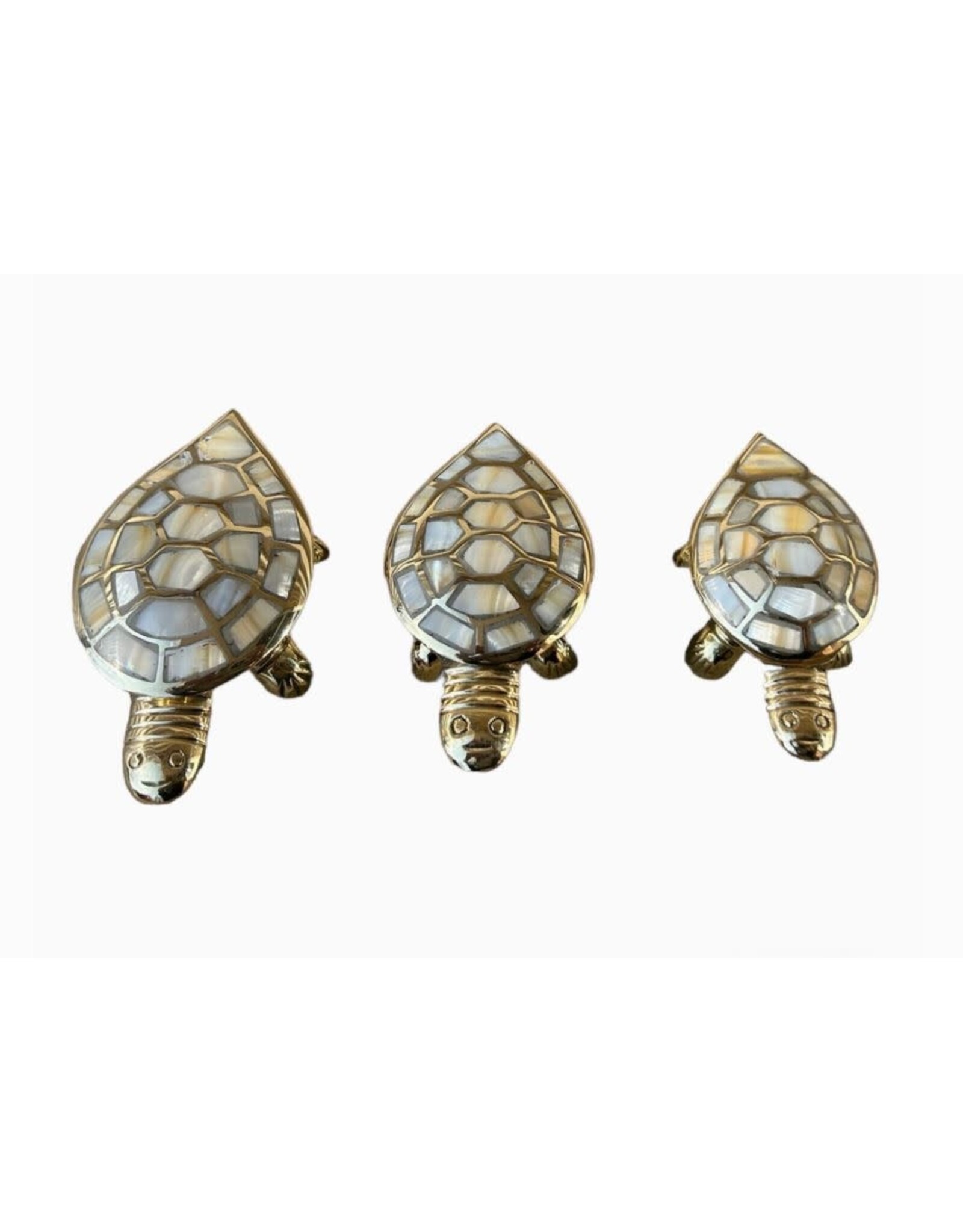 India Brass & Mother of Pearl Turtle Box