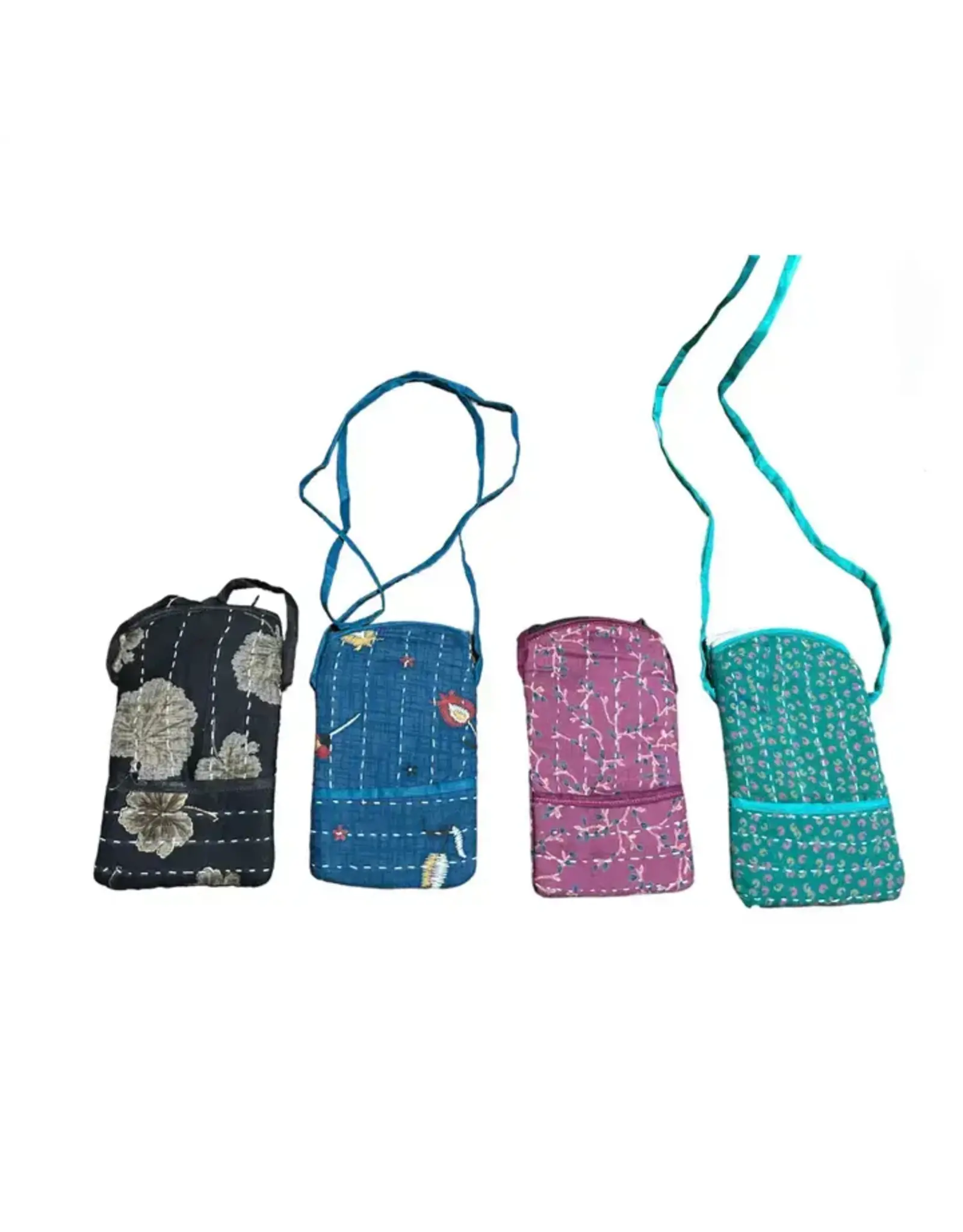 India Upcycled Sari Phone Bag