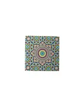 India Square Mandala Coaster - Blue