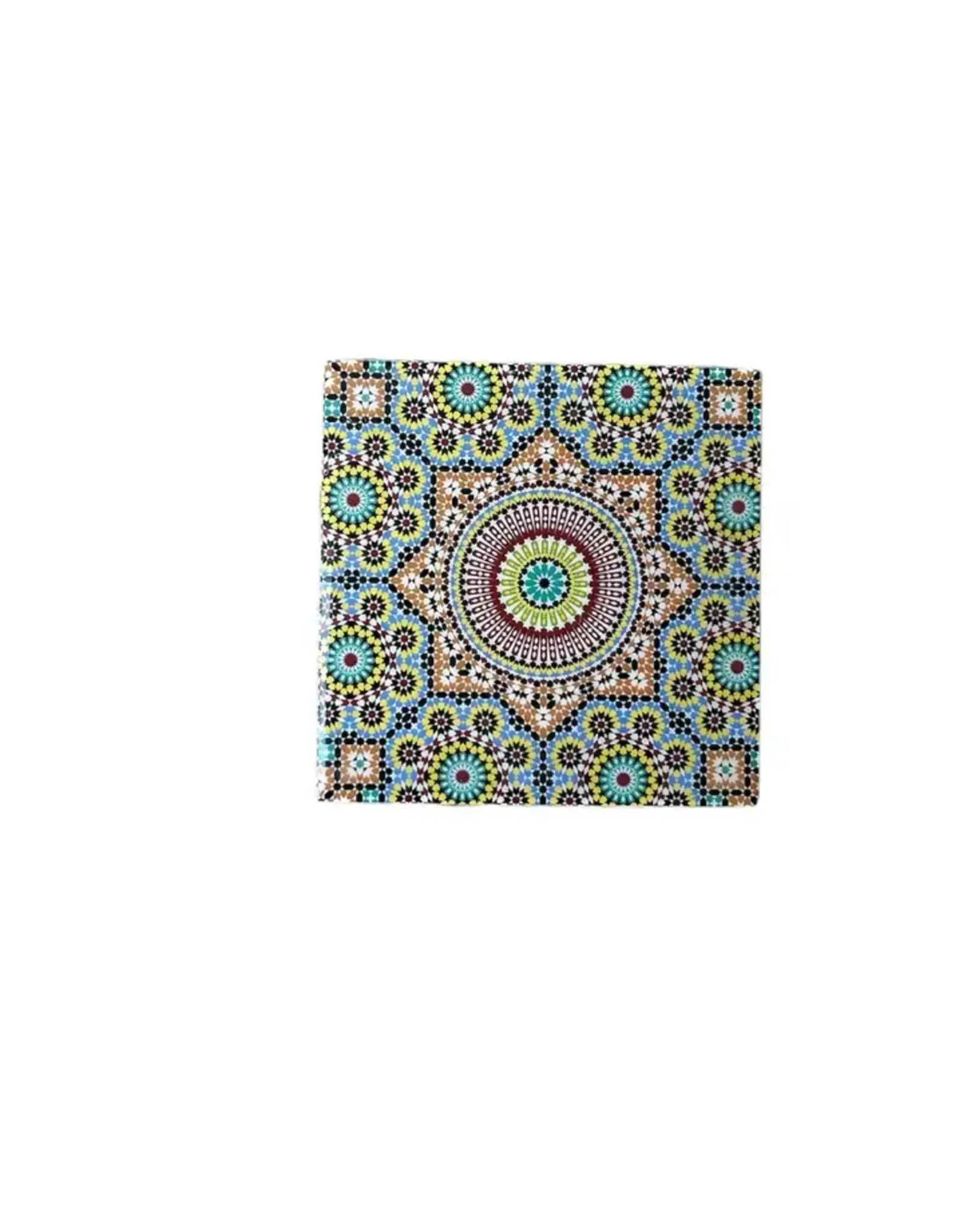 India Square Mandala Coaster - Blue