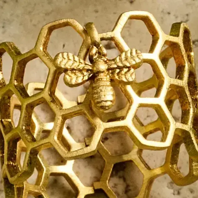 Bee Charmed Honeycomb Ring