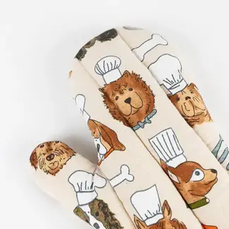 India Dog Chefs Oven Mitt