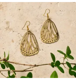 Nepal Hava Butterfly Wing Dangle Earrings