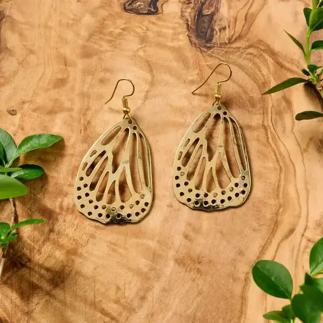 Hava Butterfly Wing Dangle Earrings