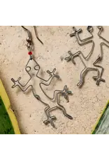 Kenya Mjusi Recycled Wire Gecko Dangle Earrings
